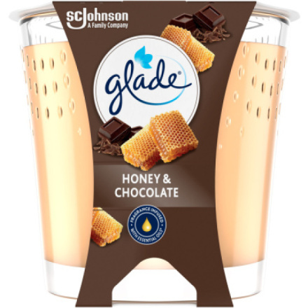 Glade Honey & Chocolate vonná svíčka