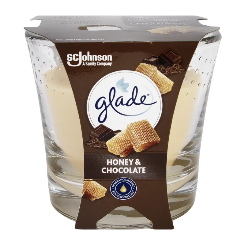 Glade Honey & Chocolate vonná svíčka