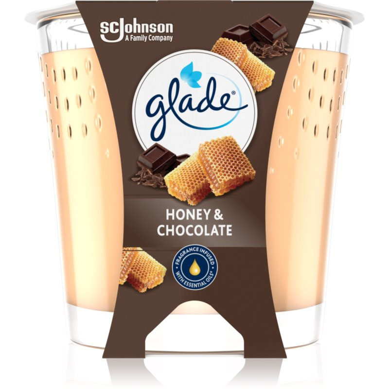 Glade Honey & Chocolate vonná svíčka