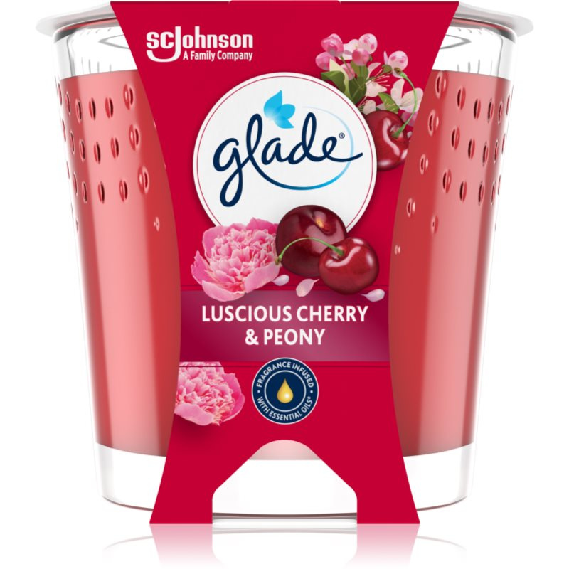 Glade svíčka vonná Luscious Cherry & Peony, 112 g
