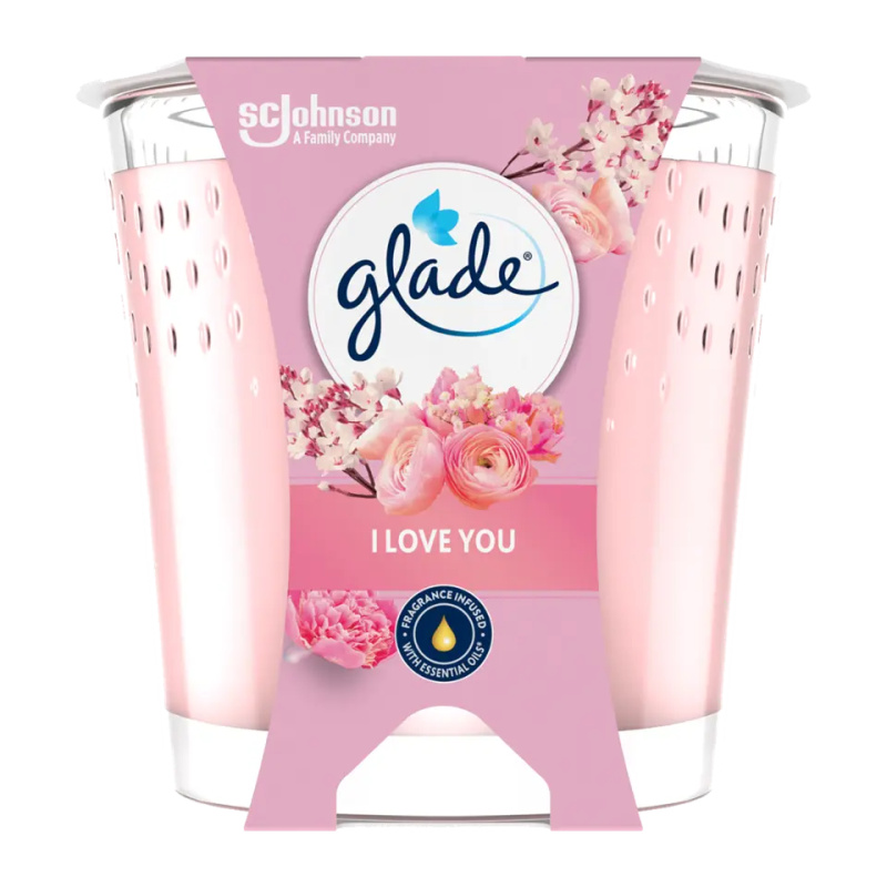 Glade svíčka vonná I Love You, 112 g
