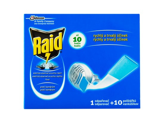 Raid Floral elektrický odpařovač se suchou náplní + polštářky 10 x 0,635g