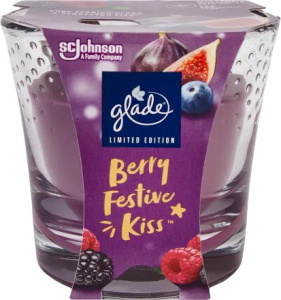 GLADE Berry Festive Kiss vonná svíčka 112 g