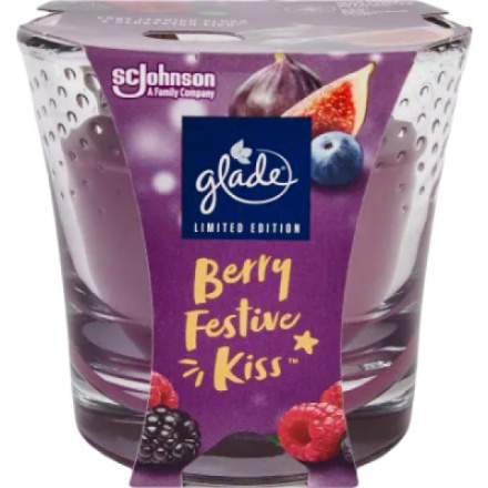 GLADE Berry Festive Kiss vonná svíčka 112 g