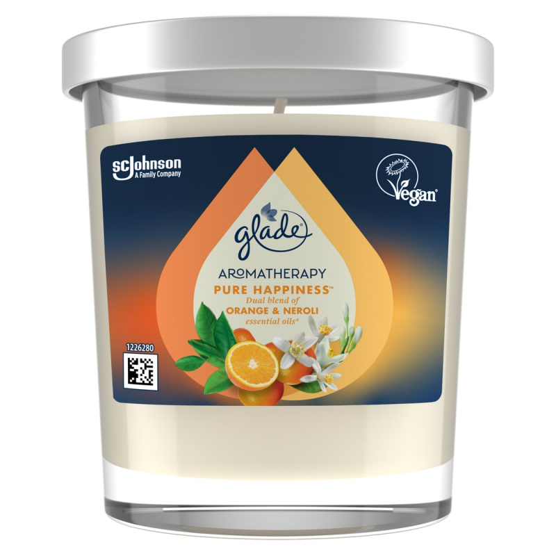 GLADE Aromatherapy Pure Happiness vonná svíčka 170 g