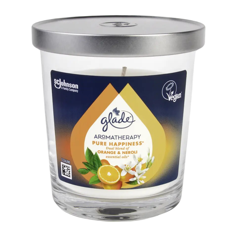 GLADE Aromatherapy Pure Happiness vonná svíčka 170 g