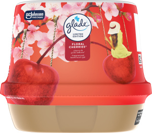 GLADE Floral Cherries vonný gel do koupelny 180 g