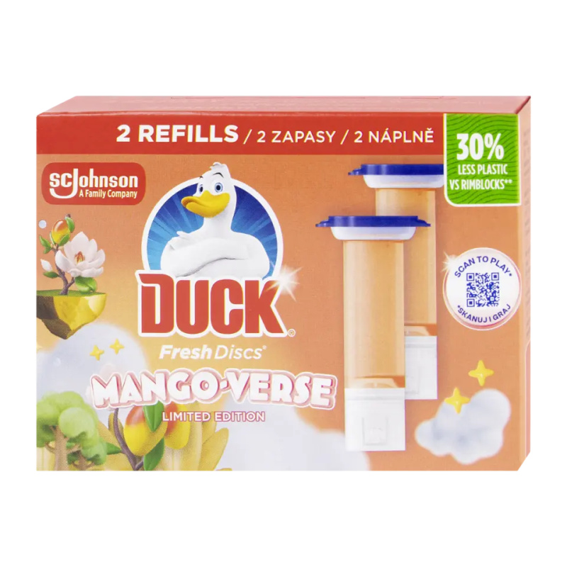 Duck Fresh Discs - náhradní náplň - náplň Mango, 2 x 36 ml