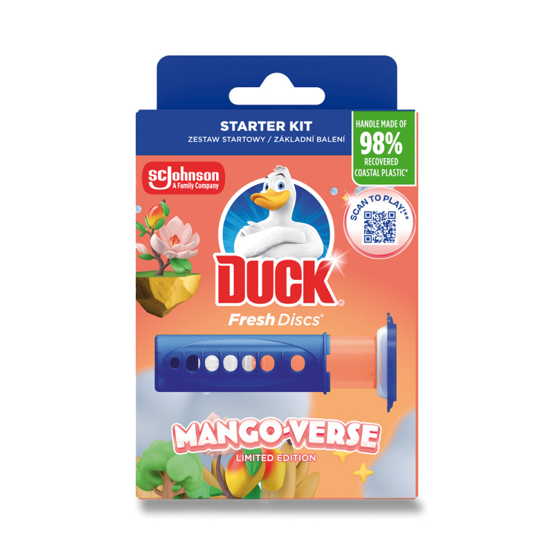Duck Fresh Discs - čistič a osvěžovač WC - Mango, 36 ml
