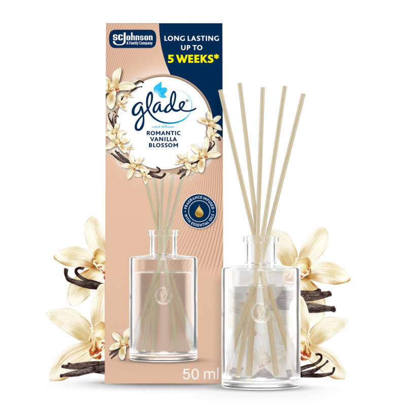 GLADE Romantic Vanilla Blossom difuzér 50 ml