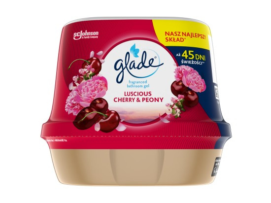 Glade Vonný gel do koupelny luscious cherry & peony