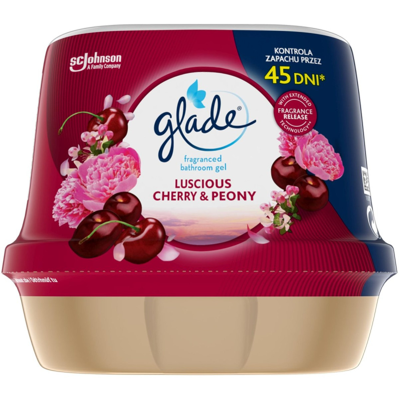Glade Vonný gel do koupelny luscious cherry & peony