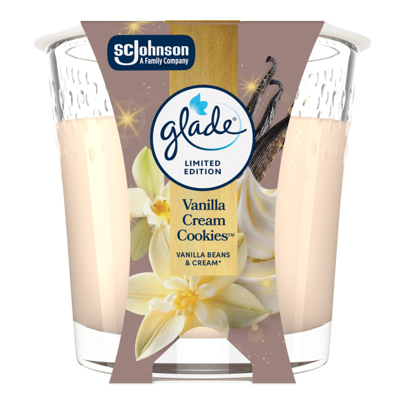 Glade Vanilla Cream Cookies vonná svíčka