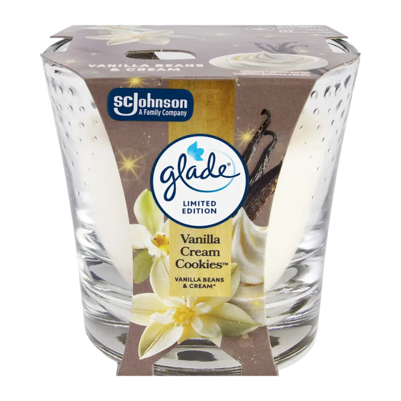 Glade Vanilla Cream Cookies vonná svíčka