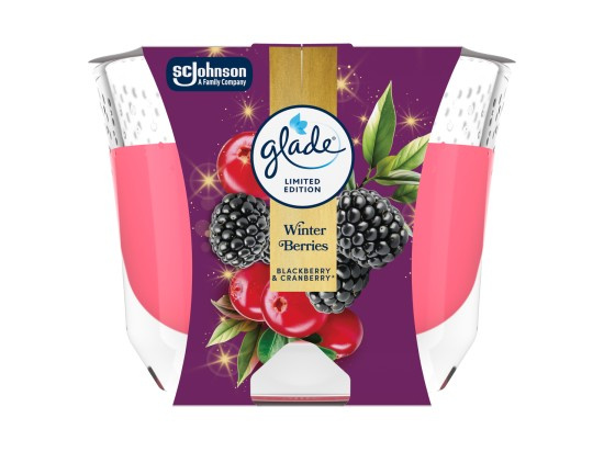 GLADE Winter Berries vonná svíčka 204 g
