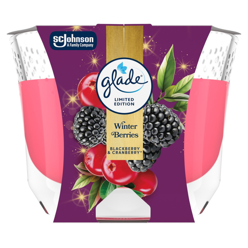 GLADE Winter Berries vonná svíčka 204 g