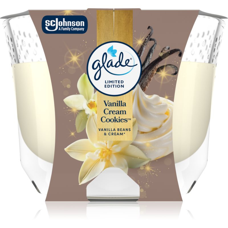Glade  - vonná svíčka - Vanilla Cream Cookies, 204 g