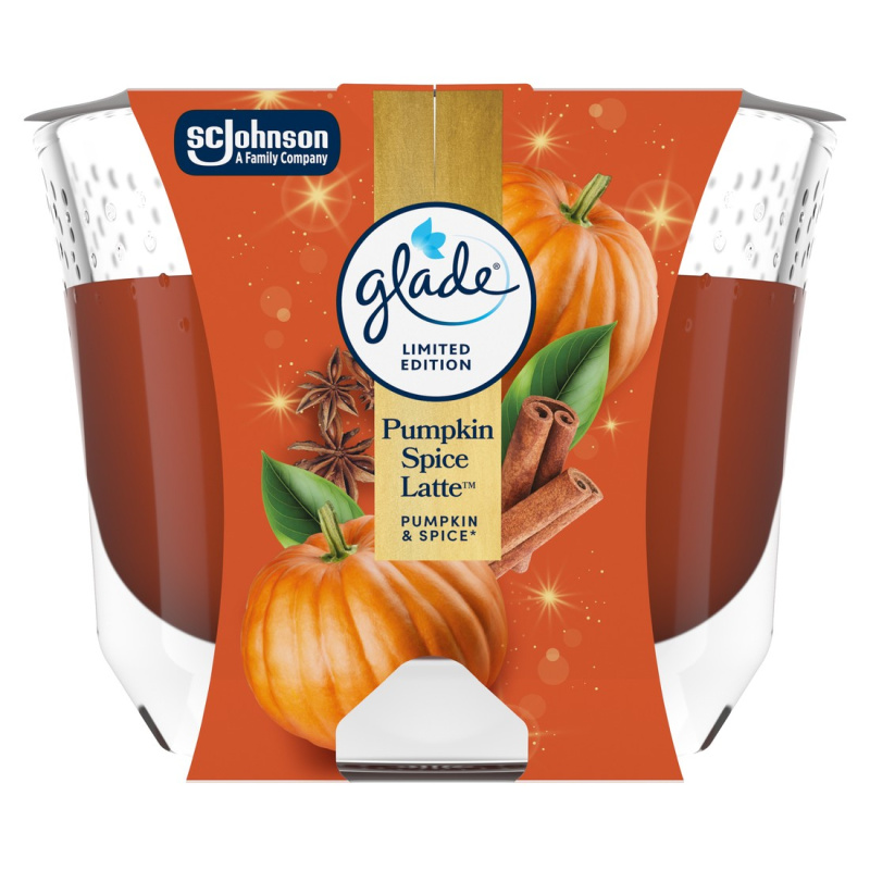 Glade Pumpkin Spice Latte Maxi vonná svíčka
