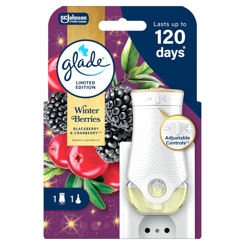 GLADE Winter Berries elektrický osvěžovač vzduchu 20 ml