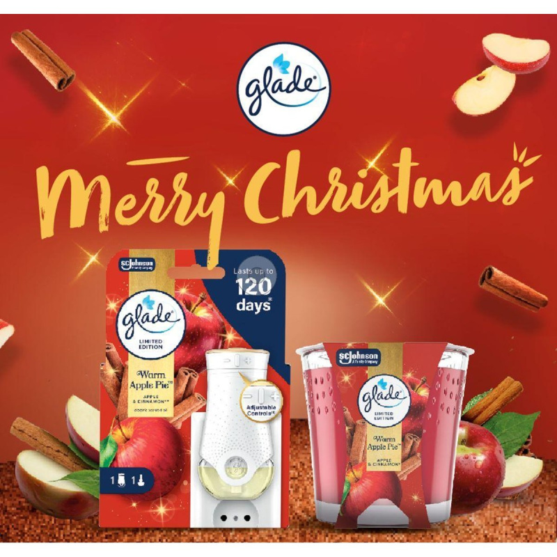 Glade Vánoční balíček svíčky a elektrického difuzéru s náplní