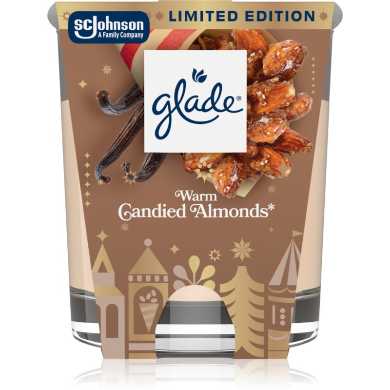 GLADE Warm Candied Almonds vonná svíčka 112 g