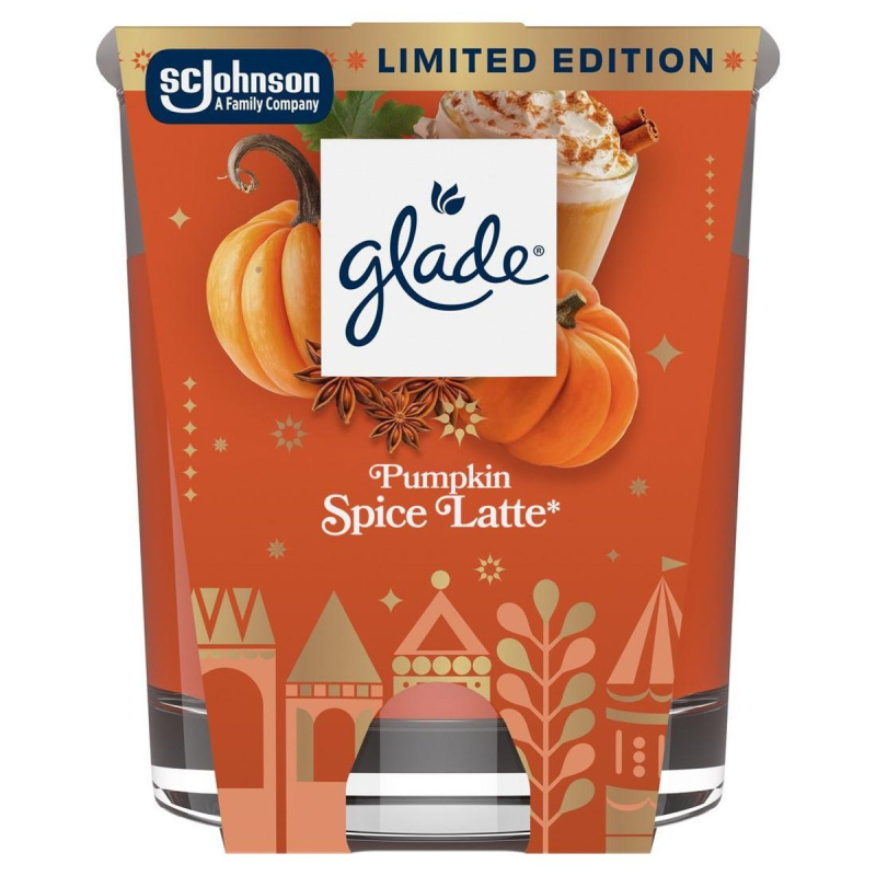 Glade Vonná svíčka Pumpkin Spice Latte 112 g