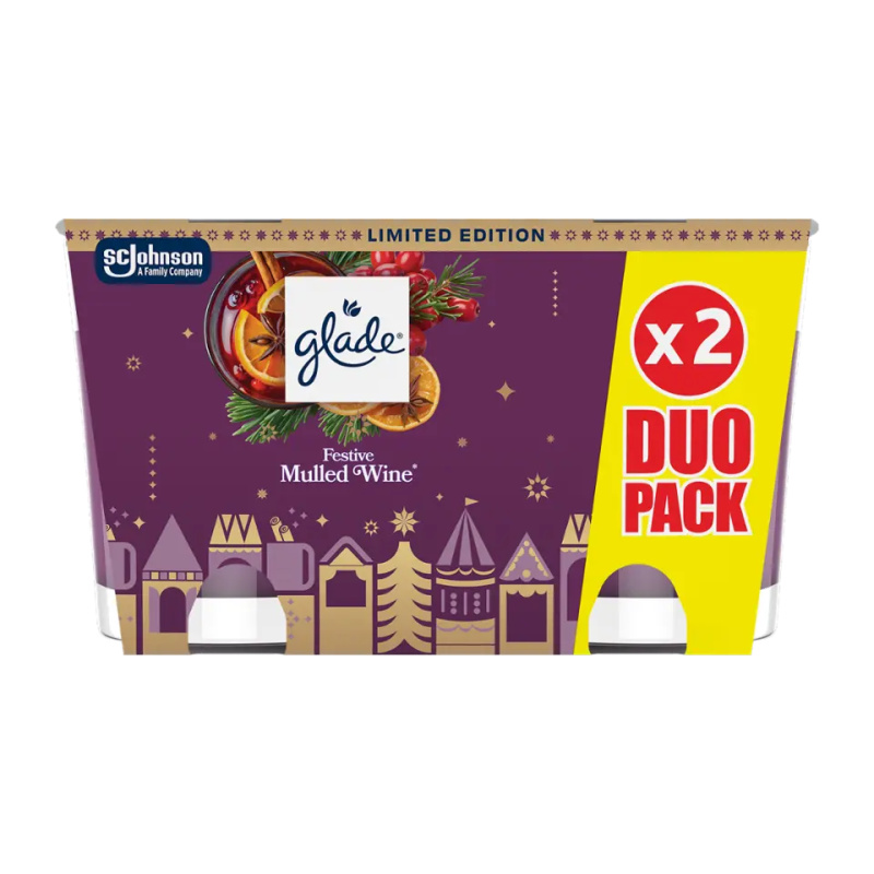 Glade Svíčky Festive Mulled Wine 2x 112 g