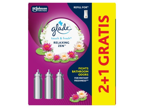 Glade náplň osvěžovače vzduchu Touch Fresh Relaxing Zen 3× 10 ml