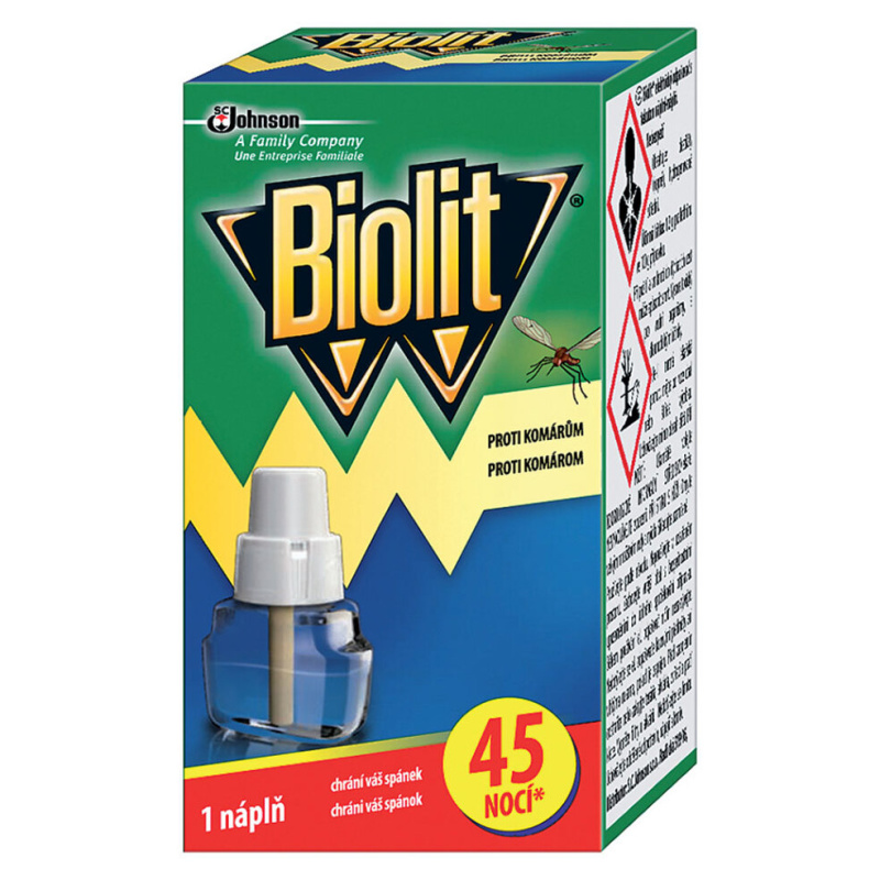 Biolit Tekutá náplň do el. odpařovače proti komárům 45 nocí