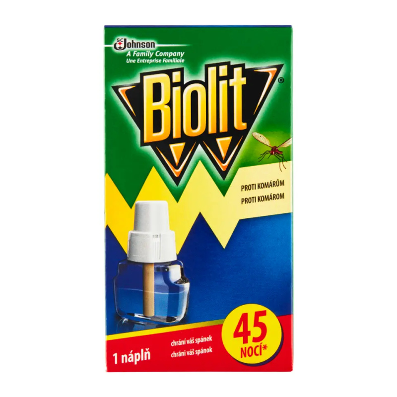 Biolit Tekutá náplň do el. odpařovače proti komárům 45 nocí