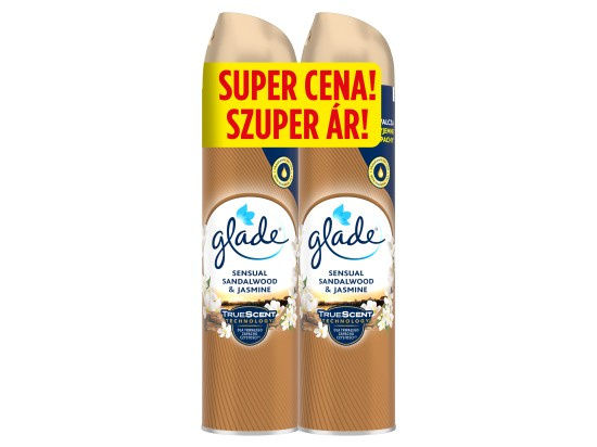 Glade Sensual sandalwood & jasmine aerosol duopack (2×0,3 l)