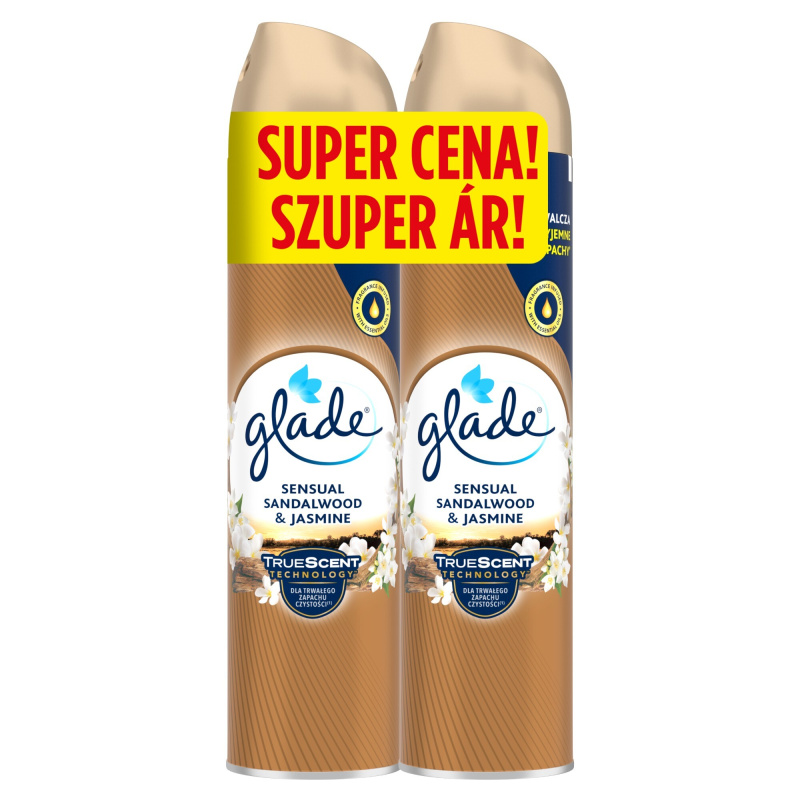 Glade Sensual sandalwood & jasmine aerosol duopack (2×0,3 l)