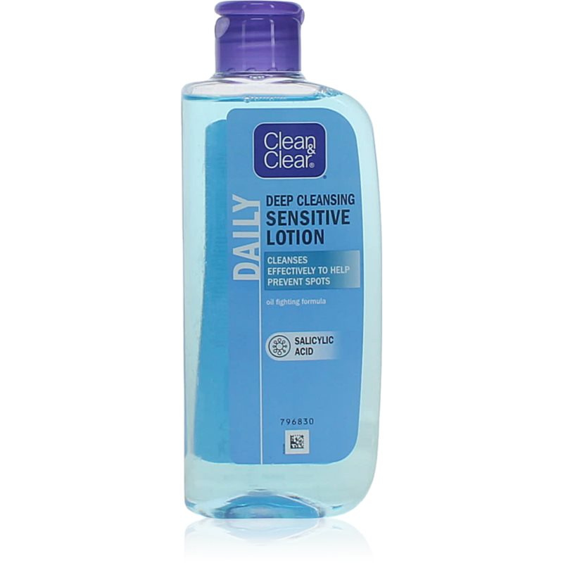 Clean & Clear Daily hloubkově čisticí pleťová voda pro citlivou pleť 200 ml