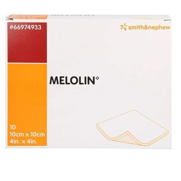 Melolin Krytí sterilní nepřilnavé na rány 10 x 10cm 10 ks