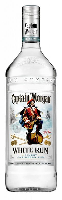 Captain Morgan White Rum 37 % 1 l