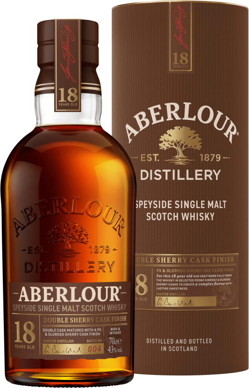 Aberlour 18 letá Double Cask Batch 004 43% 0,7l