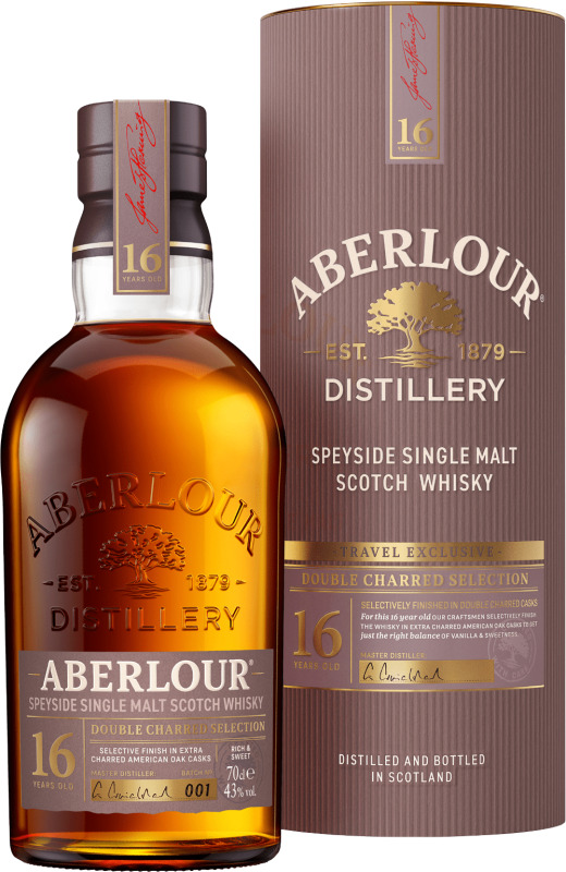 Aberlour 16 ročná Double Charred Selection 43% 0,7l