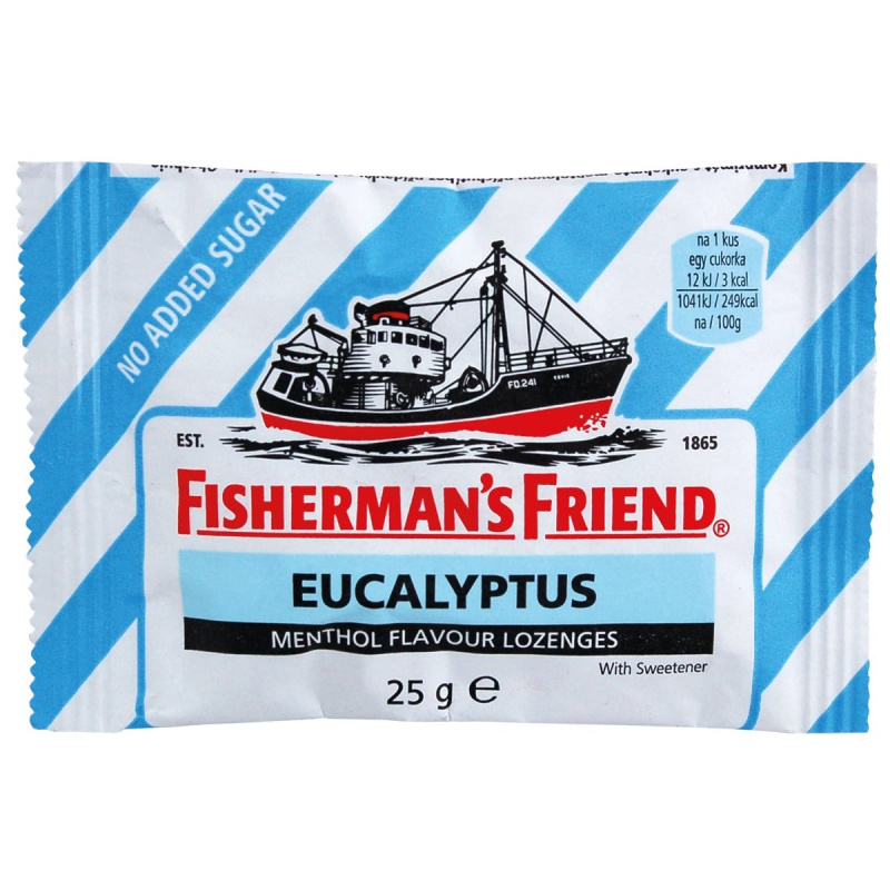 Fisherman's Friend Mentol bez cukru modrý