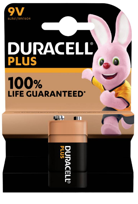 Baterie 9V Duracell BASIC, 1 ks (blistr)