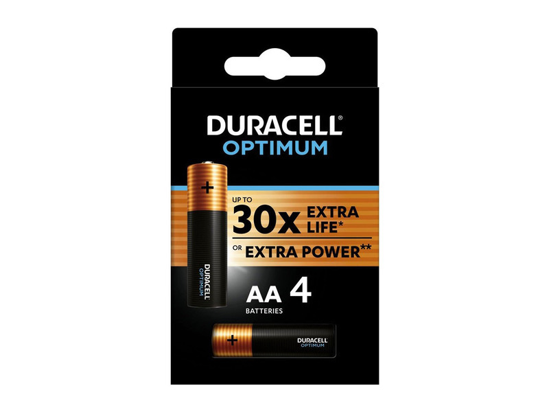 DURACELL Optimum AA 4ks 42384 Černá