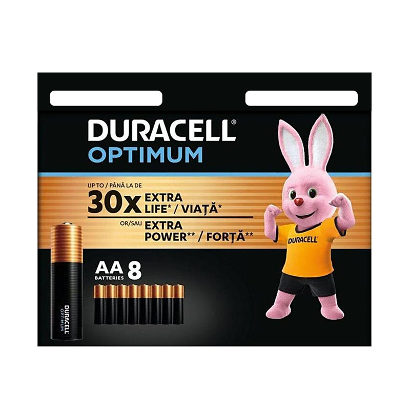 DURACELL Optimum AA 8ks 42386 Černá