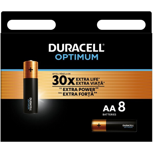 DURACELL Optimum AA 8ks 42386 Černá