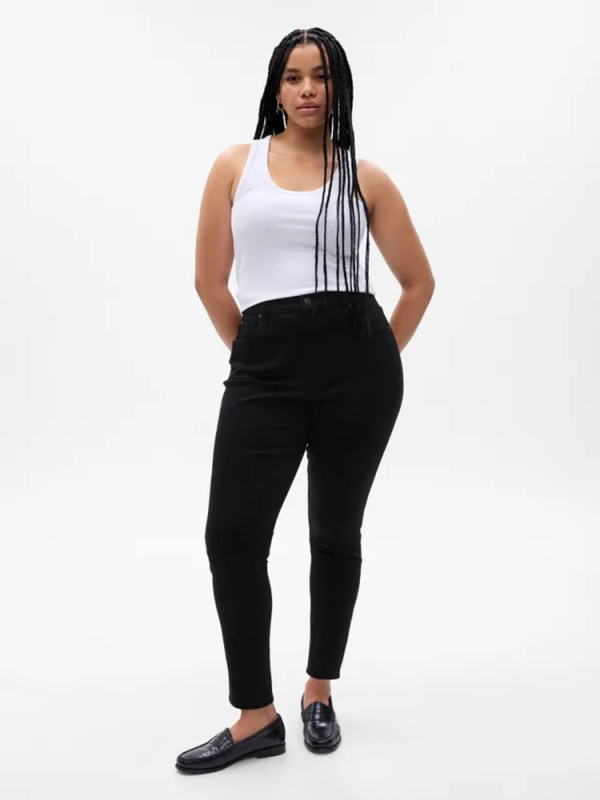 Džíny pro ženy GAP skinny High Rise True 703532-00 Velikost: 31LONG - prodloužená délka