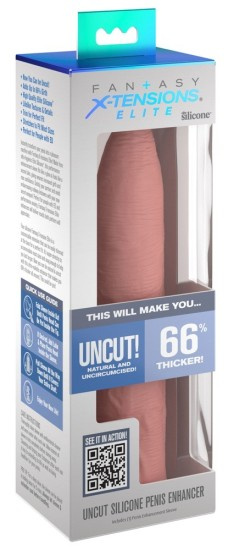 Fantasy X-Tensions Elite Uncut Silicone Penis Enhancer