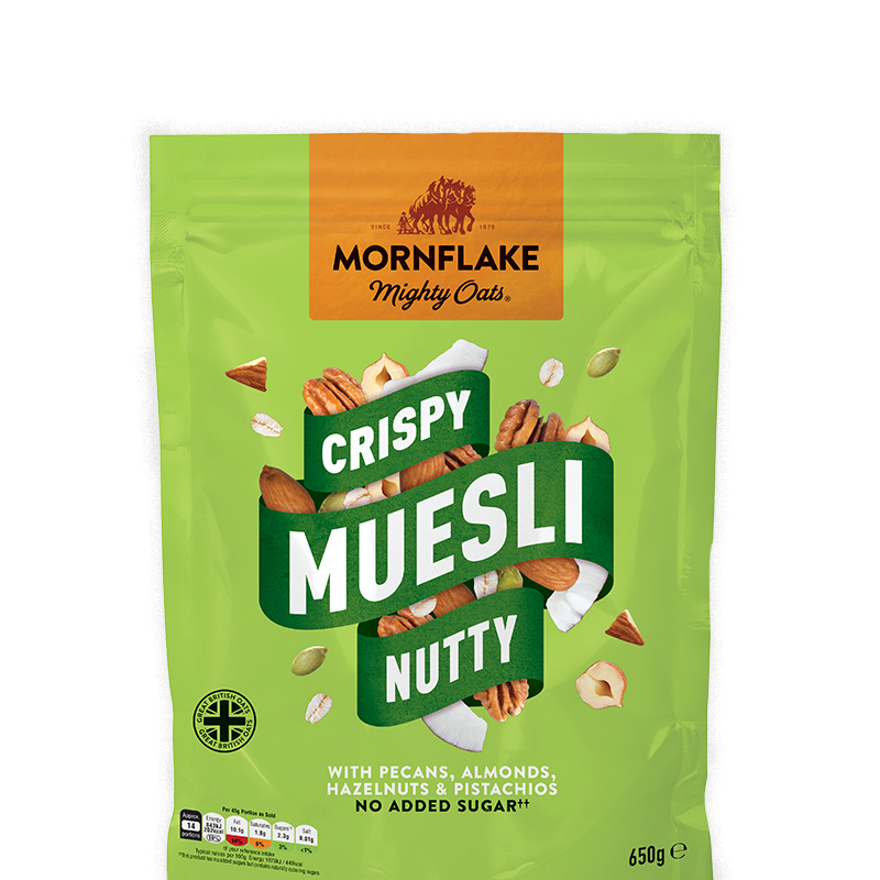 Mornflake Crispy Muesli Nutty Mix ořechů 650 g