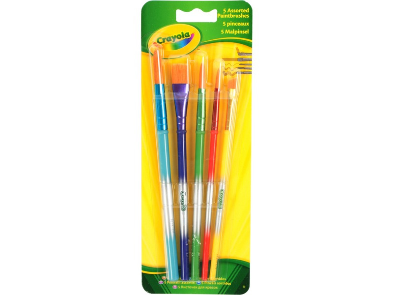 Sada dětských štětců CRAYOLA – 5 kusů pro kreativní malování