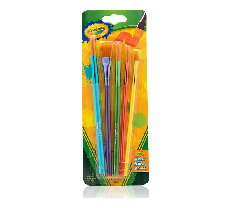 Sada dětských štětců CRAYOLA – 5 kusů pro kreativní malování