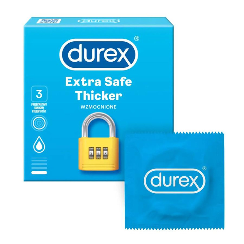 DUREX Extra safe prezervativ 3 kusy