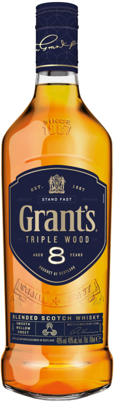 Grant's Triple Wood 8 letá 40% 0,7l