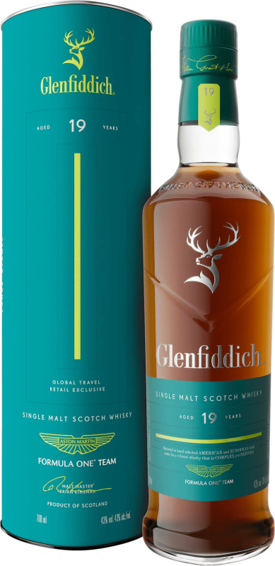 Glenfiddich 19 letá Aston Martin 43% 0,7l